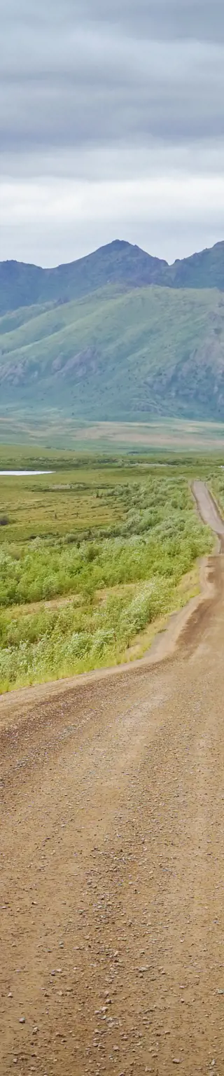 Fahre über den Dempster Highway